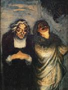 Honore  Daumier Scene from a Comedy Norge oil painting reproduction